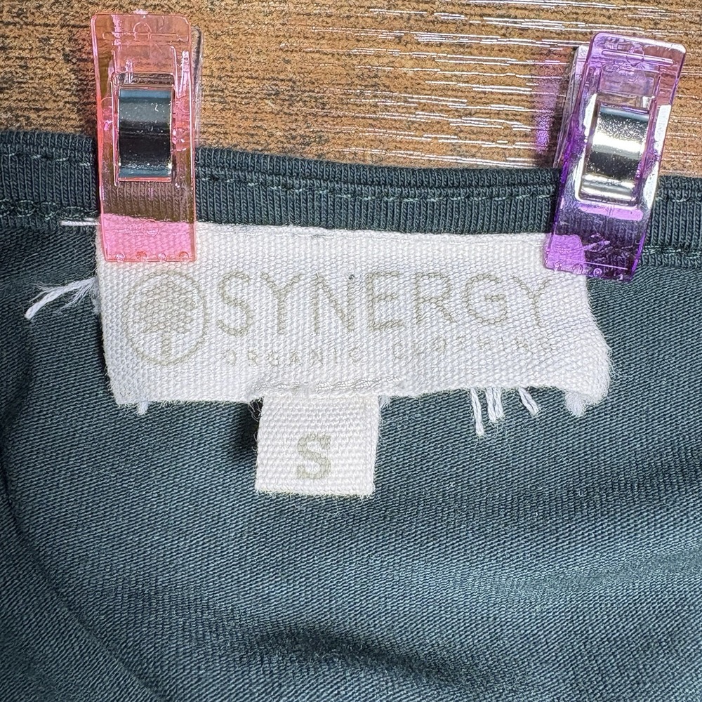 Synergy Organic Clothing Dress Tie Front Sustainable Earthy Womens Small‎ - Picture 5 of 6